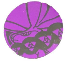 ポケモンコイン「バドレックス」（紫色）